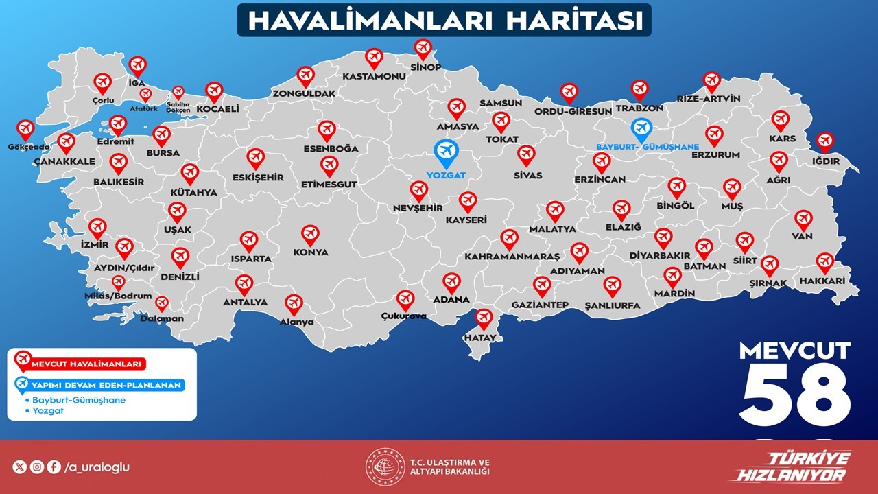 Bakan Uraloğlu: "Aydın Çıldır Havalimanı’nı ticari uçuşlara, yeniden yaparak açacağız"
Bakan Uraloğlu: "Aydın Çıldır Havalimanı’nı ticari uçuşlara, yeniden yaparak açacağız"