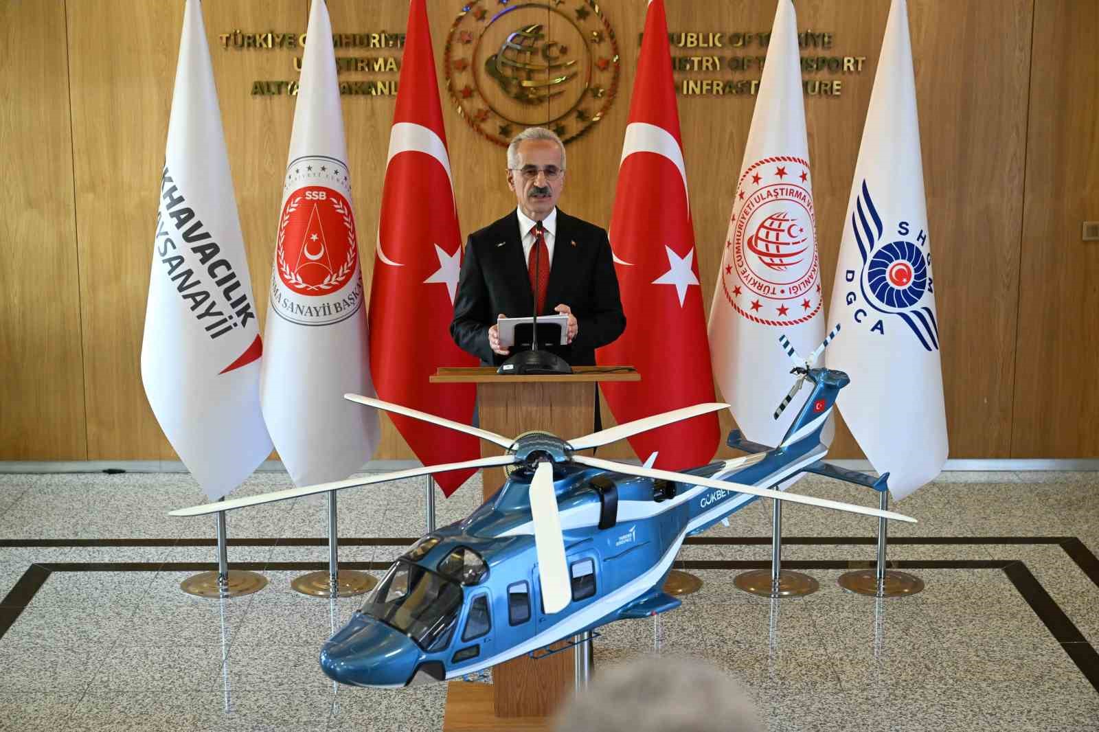 Bakan Uraloğlu: "GÖKBEY sadece bir helikopter değil, milletimize hizmet edecek milli gururumuzdur"
