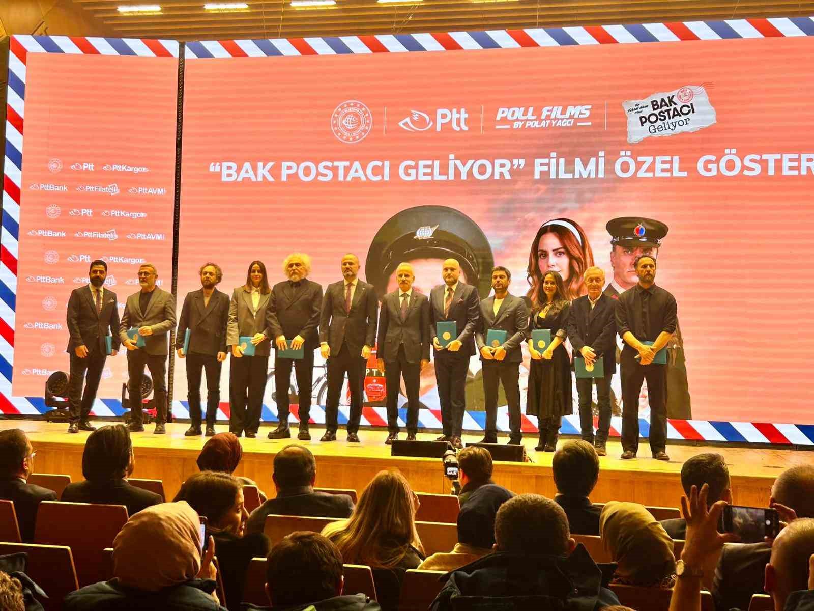 Bakan Uraloğlu: "Teşkilatımızın, 186. yılında ‘Bak Postacı Geliyor’ filmini seyretmiş olmaktan mutluluk duydum"

