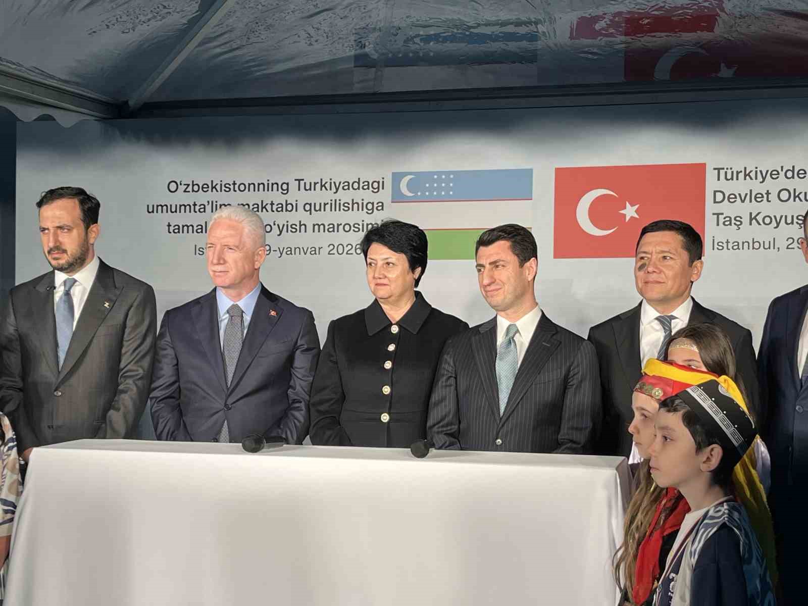 Bakırköy’de Özbekistan Devlet Okulu’nun yapıma yönelik tören düzenlendi
