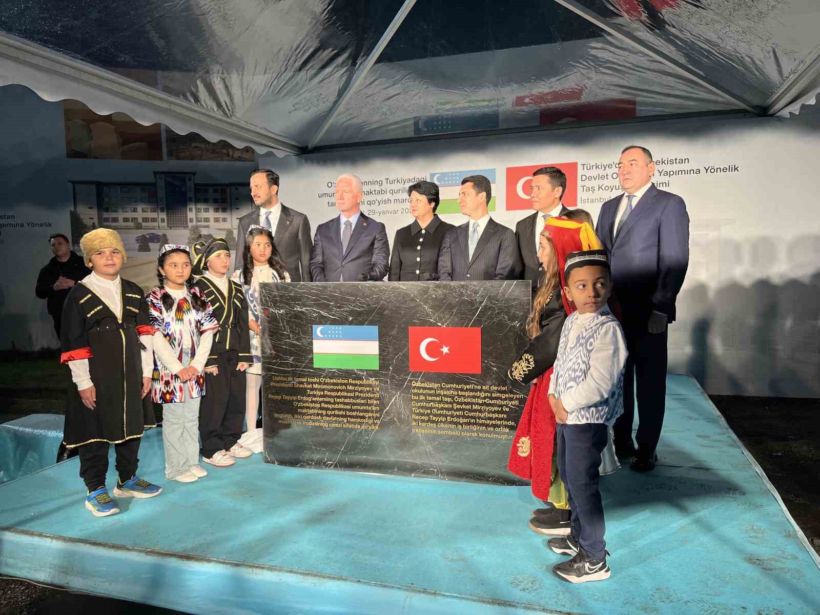 Bakırköy’de Özbekistan Devlet Okulu’nun yapıma yönelik tören düzenlendi
