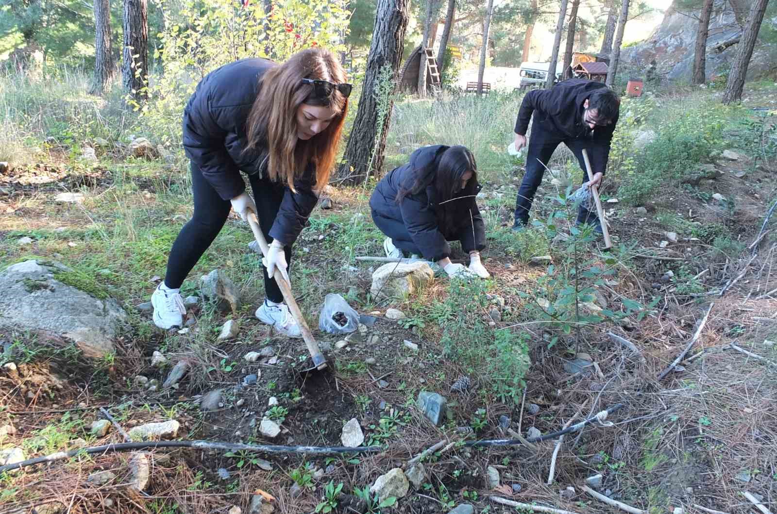 Balıkesir’de üniversiteli gençler çevreci projede görev aldı
