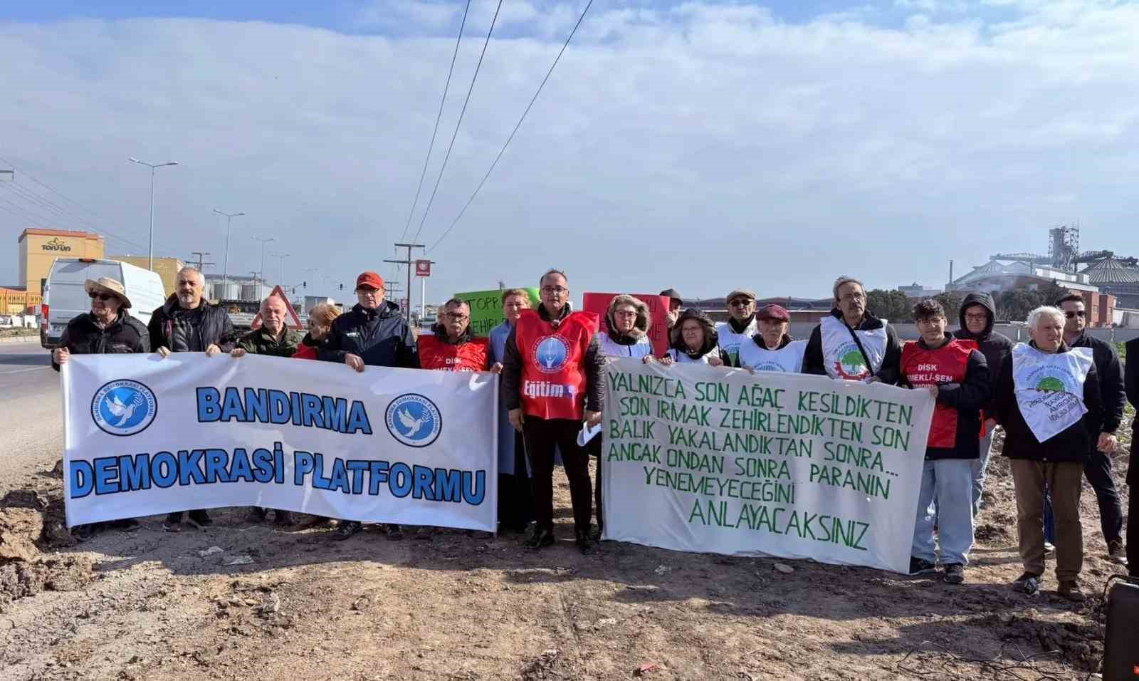 Bandırma’da ’ÇED olumlu’ raporu verilen kimyasal tesise tepki
