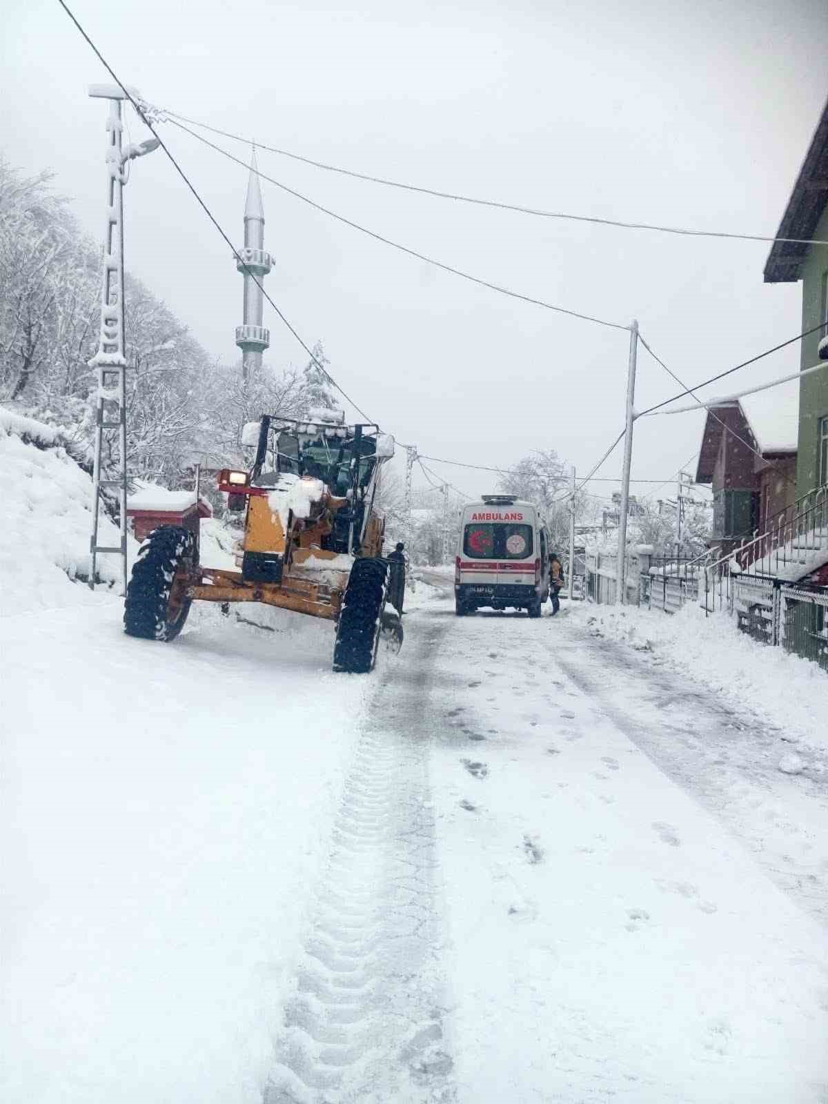 Bartın’ın yüksek kesimlerinde kar etkili oluyor
