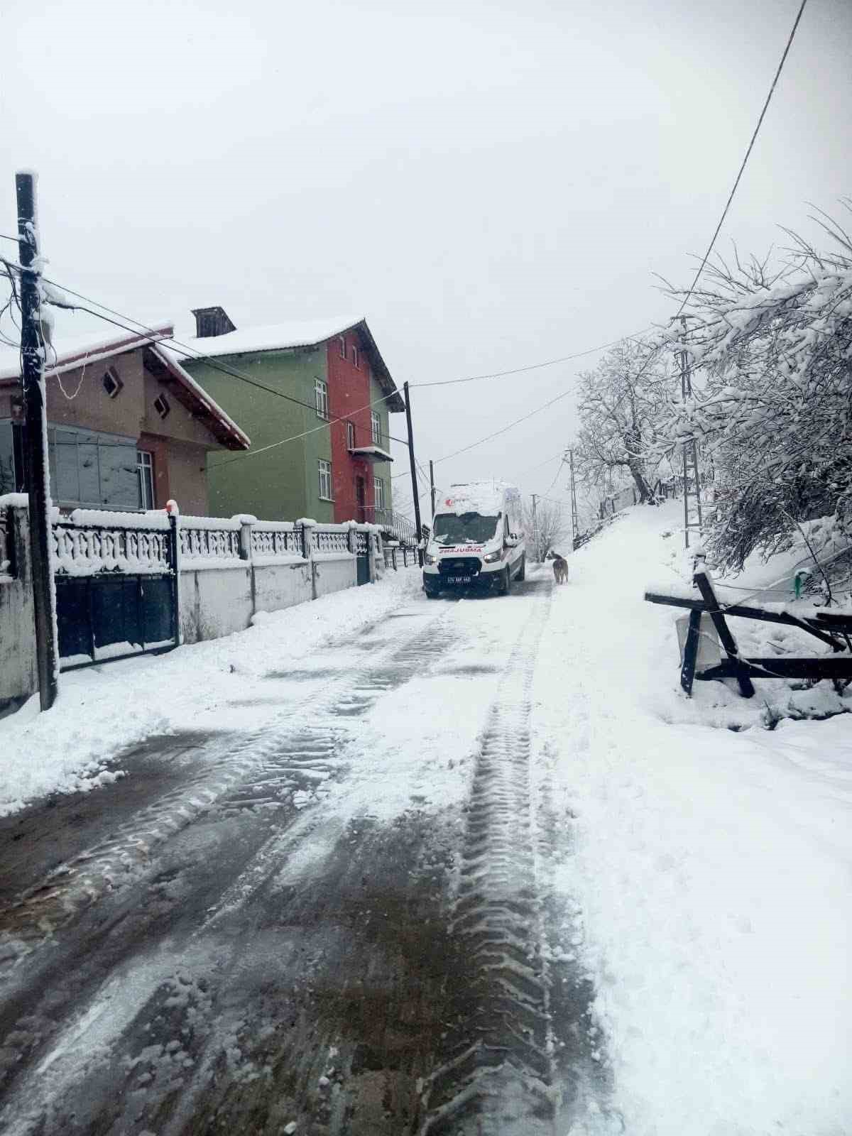 Bartın’ın yüksek kesimlerinde kar etkili oluyor
