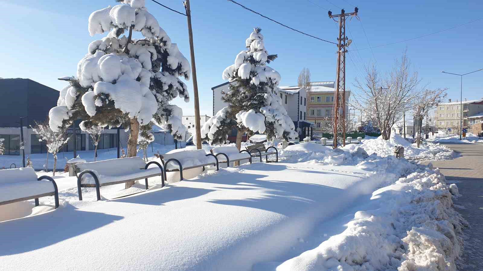 Başkale’de kar yağışı ve dondurucu soğuklar
