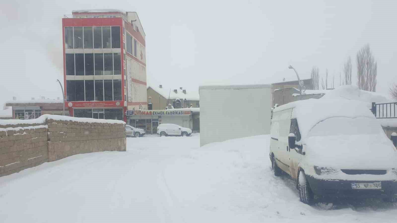 Başkale’de kar yağışı
