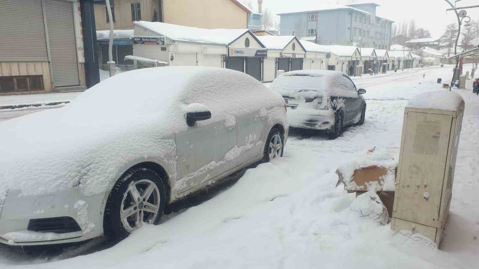 Başkale’de kar yağışı

