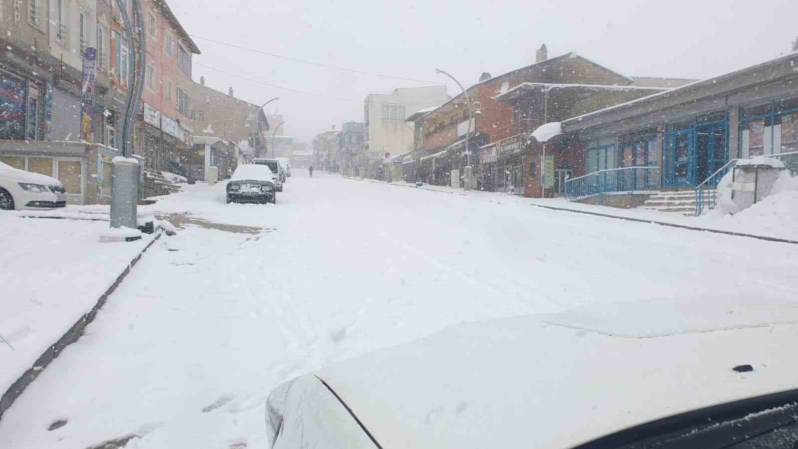 Başkale’de kar yağışı
