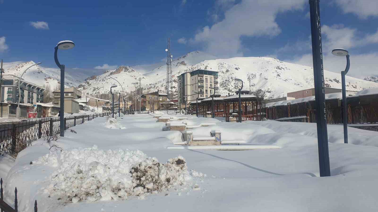 Başkale’de kar yağışı
