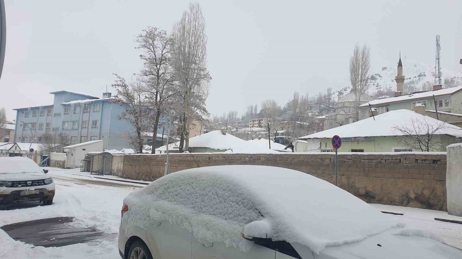 Başkale’de kar yağışı
