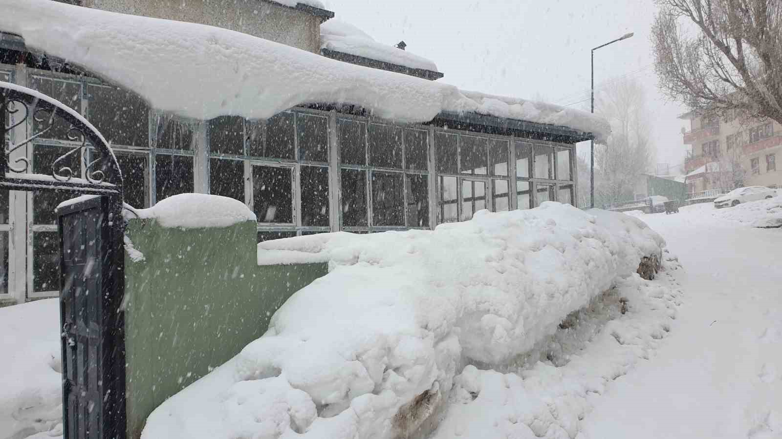 Başkale’de yoğun kar yağışı
