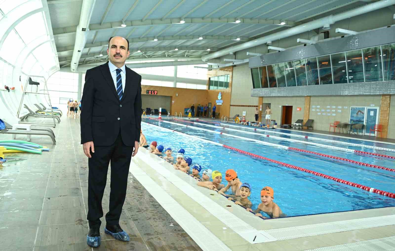 Başkan Altay: "Hedefimiz 31 ilçemizin tamamında ilkokul üçüncü sınıf öğrencilerine yüzme öğretmek"
