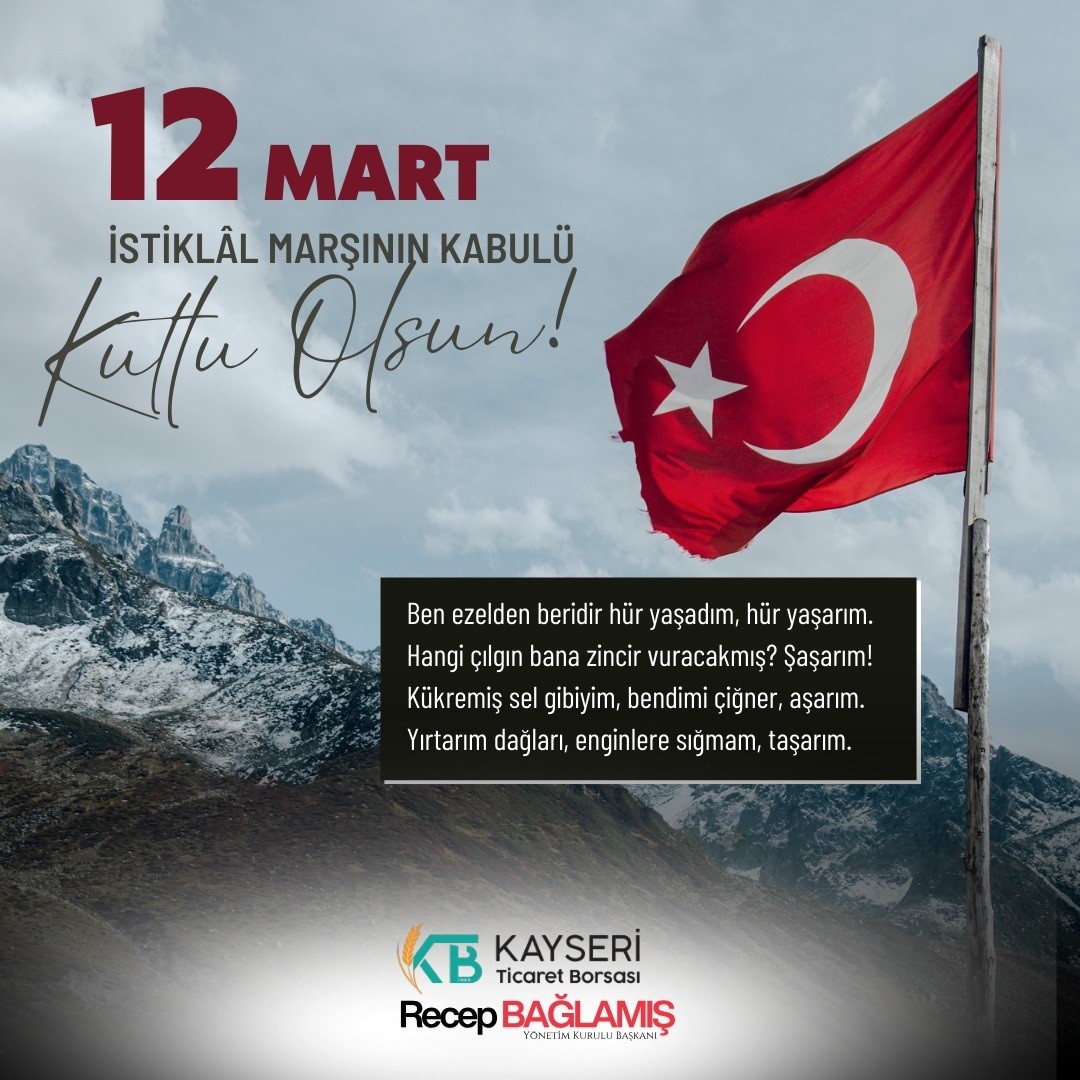 Başkan Bağlamış: "İstiklal Marşı vatan sevgimizin ifadesidir"
