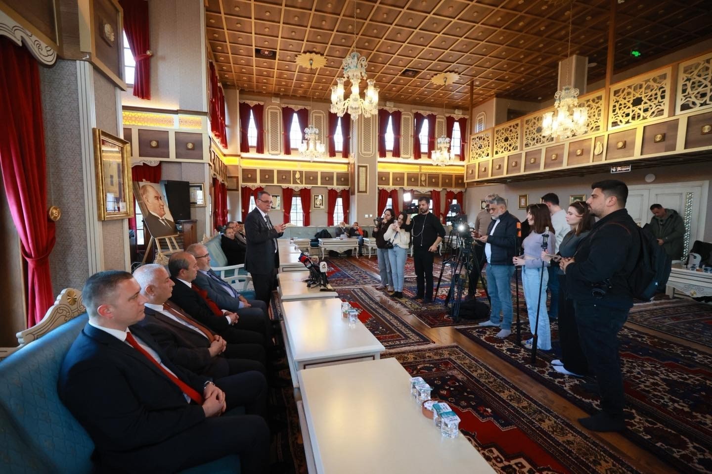 Başkan Balaban aylık basın toplantısında çalışmalarını anlattı
