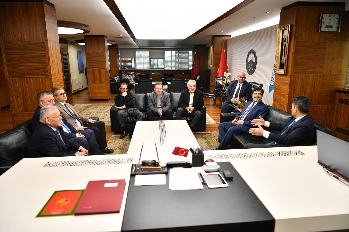 Başkan Büyükkılıç, Bakan Yardımcısı Poyraz ve Genel Müdür Eyigün’ü konuk etti
