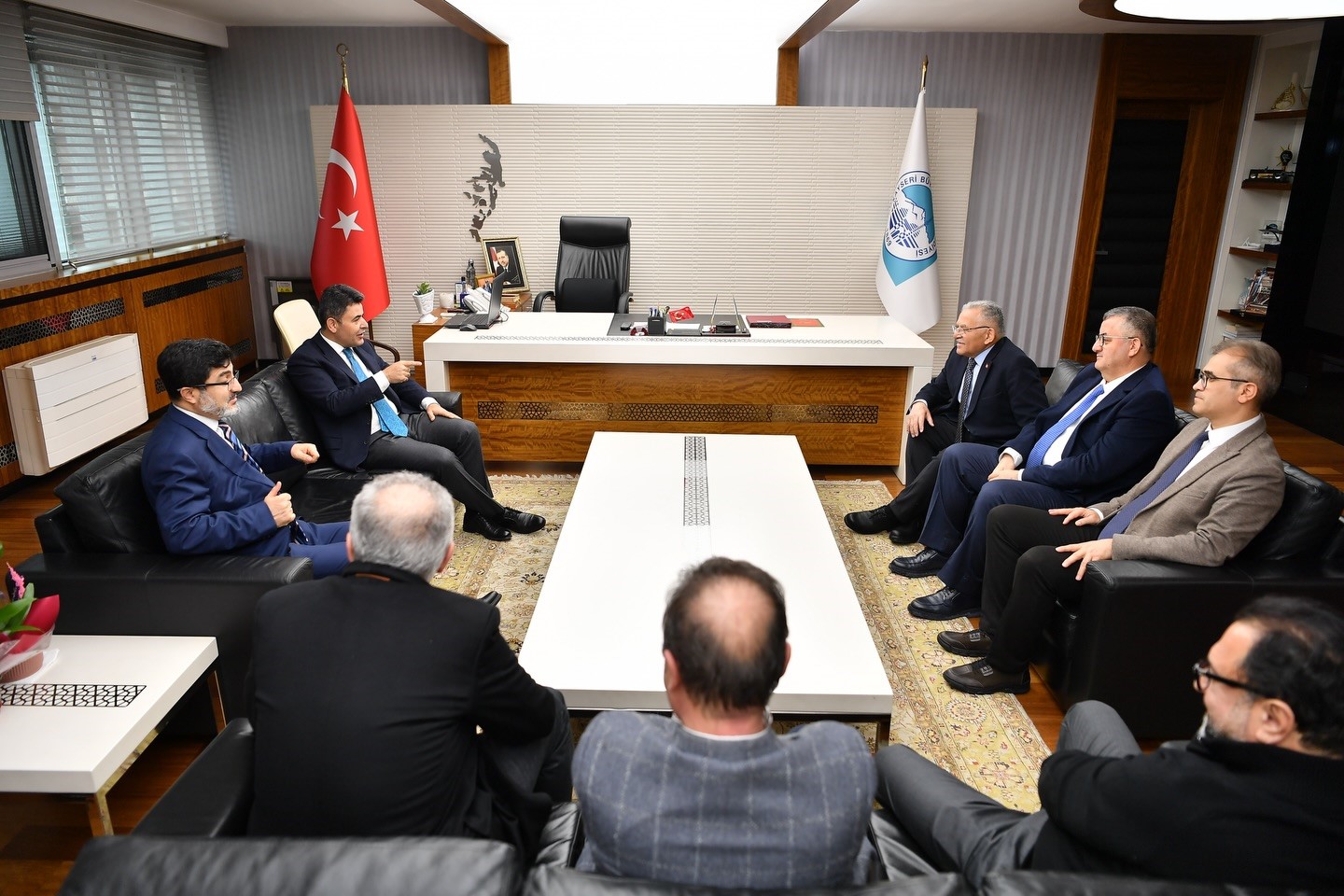 Başkan Büyükkılıç, Bakan Yardımcısı Poyraz ve Genel Müdür Eyigün’ü konuk etti
