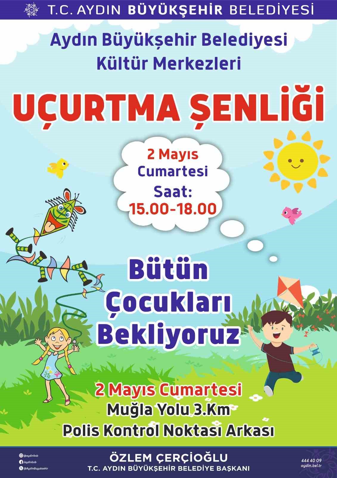 Başkan Çerçioğlu çocukları uçurtma şenliğine davet etti
