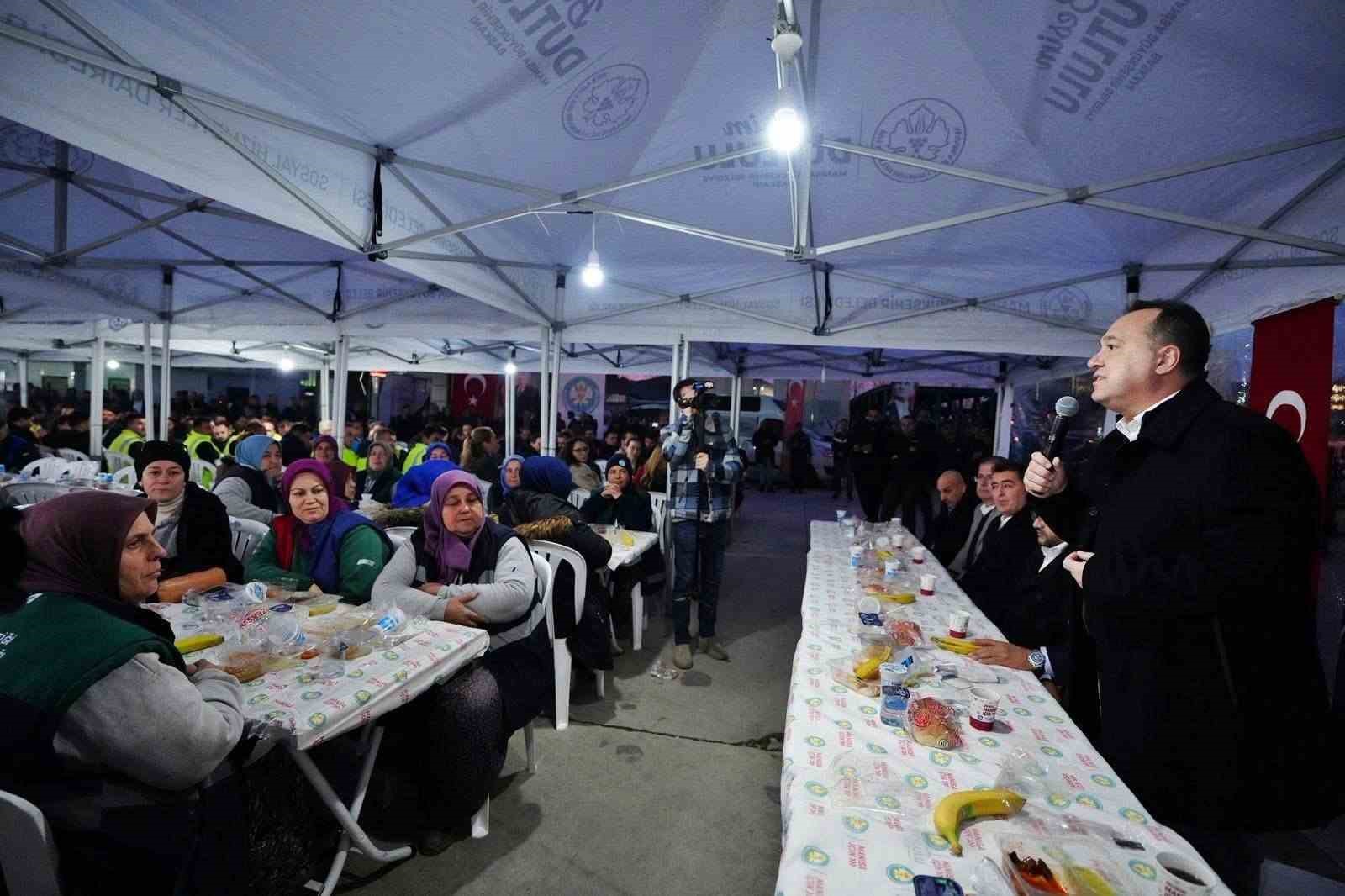 Başkan Dutlulu’dan saha personeline iftar sofrasında müjde
