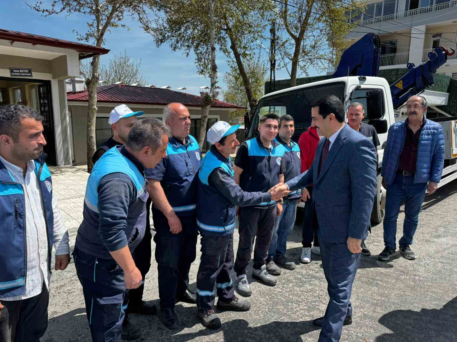 Başkan Taşkın taziye hizmetlerinin merkezinde inceleme yaptı
