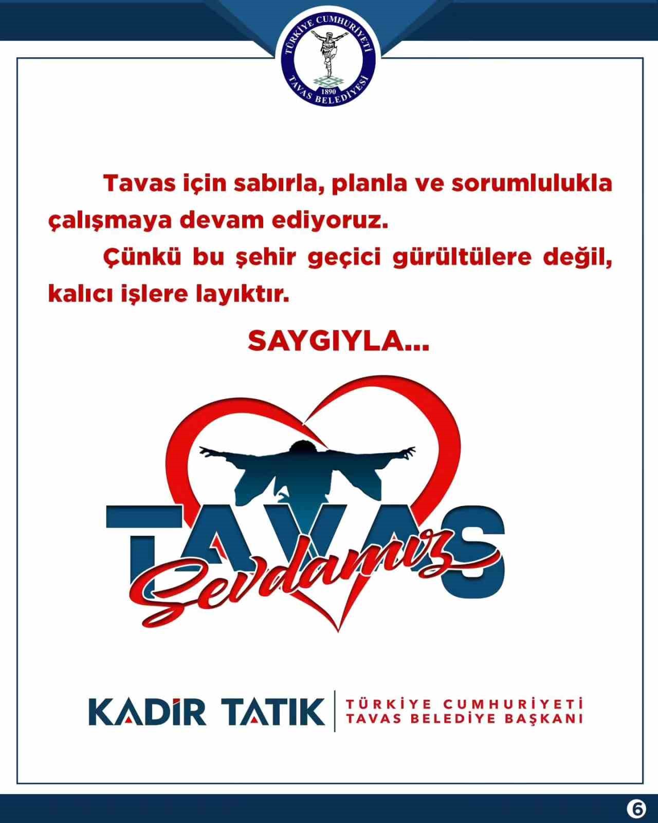 Başkan Tatık; "Geçici görüntüler değil, kalıcı altyapı üretiyoruz"
