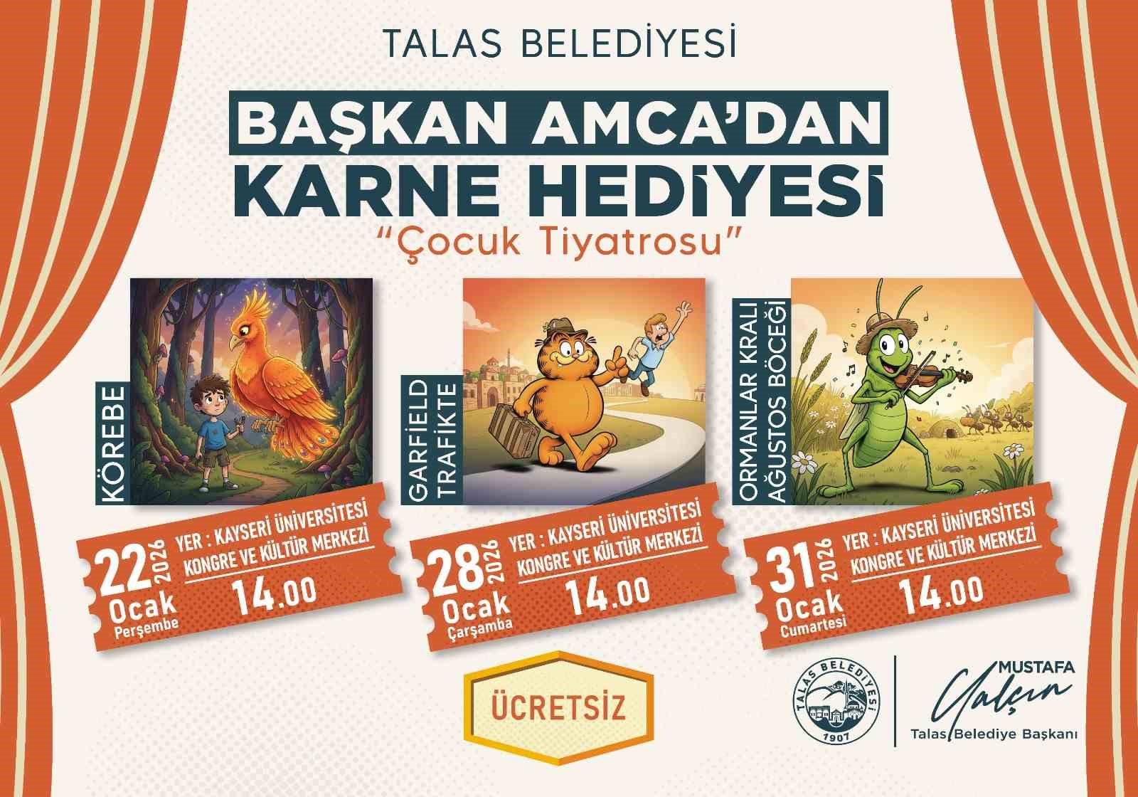 Başkan Yalçın’dan çocuklara karne hediyesi tiyatro şöleni
