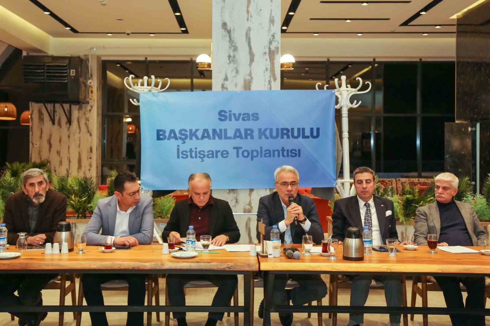 Başkanlar Sivas’ın yol haritası için bir araya geldi
