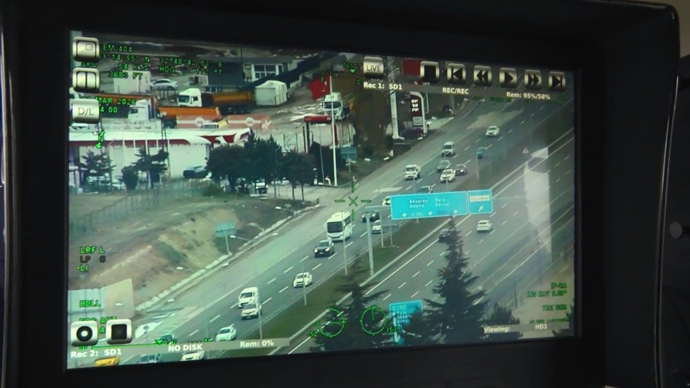 Başkentte bayramın son gününde trafik hareketliliği havadan takip ediliyor

