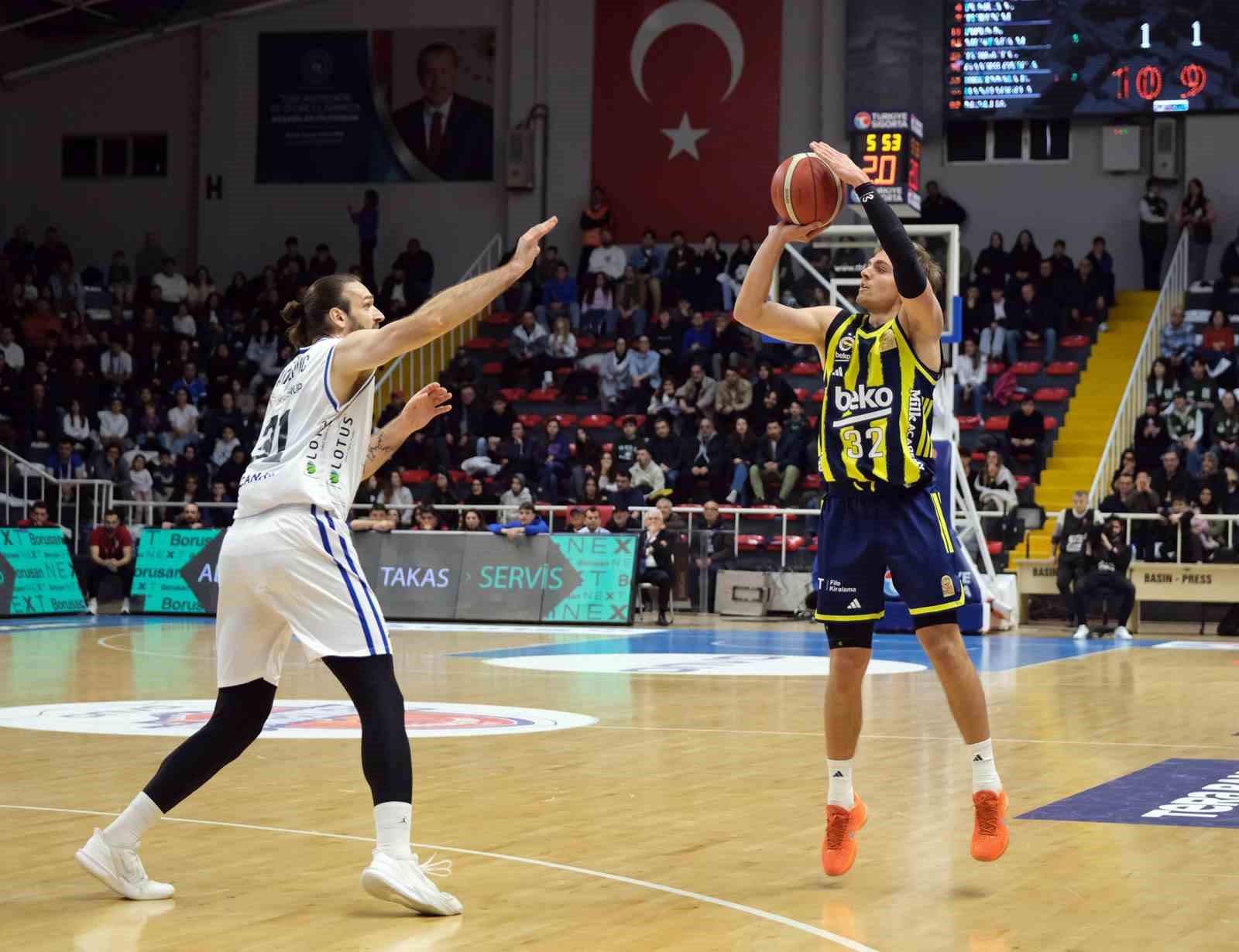 Basketbol Süper Ligi: ONVO Büyükçekmece Basketbol: 85 - Fenerbahçe Beko: 91
