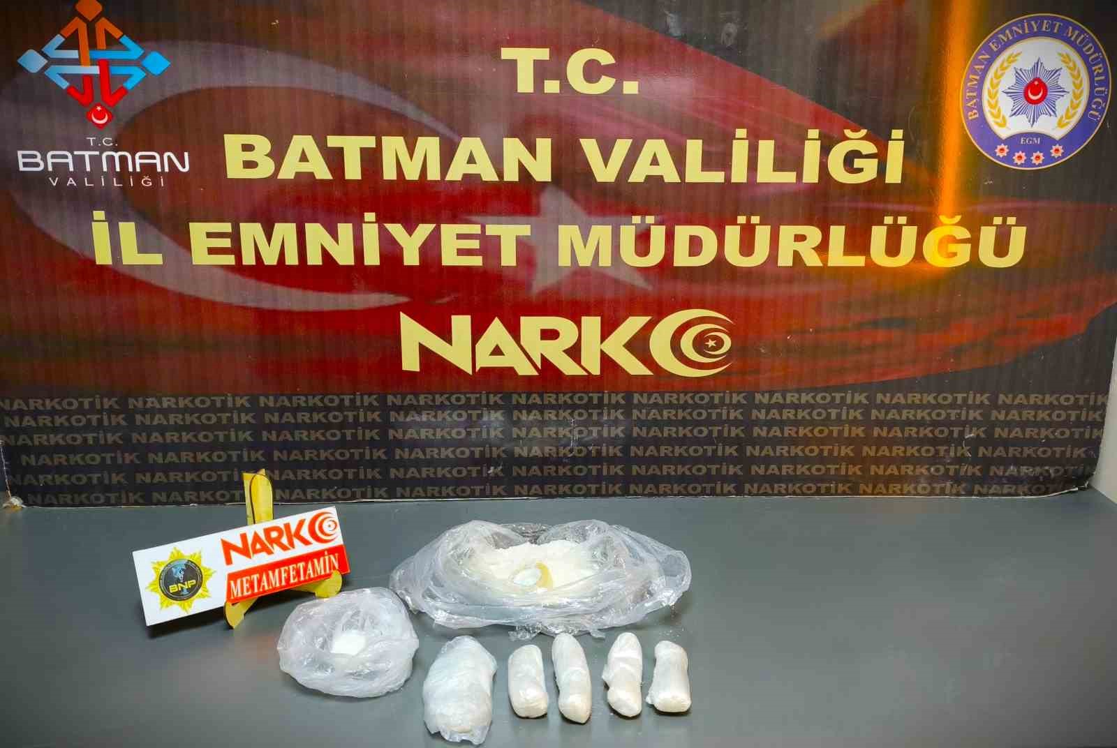 Batman’da otel odasında 514 gram metamfetamin ele geçirildi
