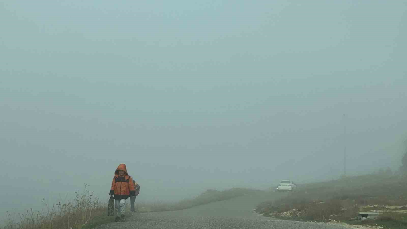 Batman’da sis etkili oldu, görüş mesafesi düştü
