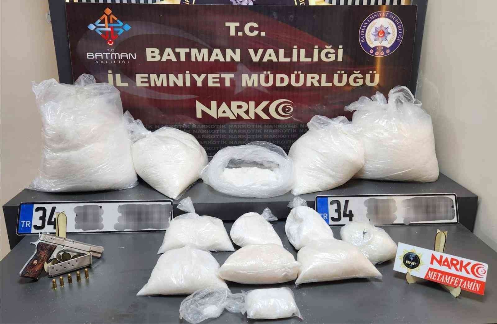 Batman’da uyuşturucu operasyonu: 50 kilo metamfetamin ele geçirildi
