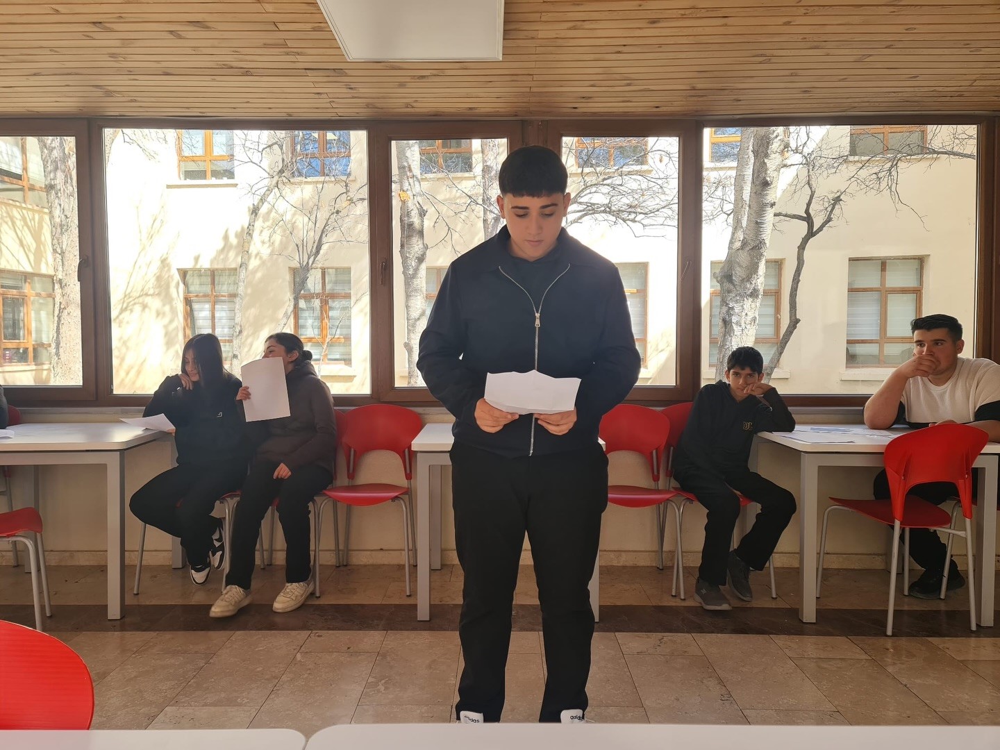 Bayburt Lisesinde hatiplik yarışması düzenlendi
