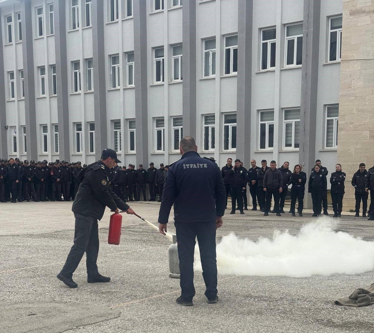 Bayburt POMEM’de yangın tatbikatı yapıldı
