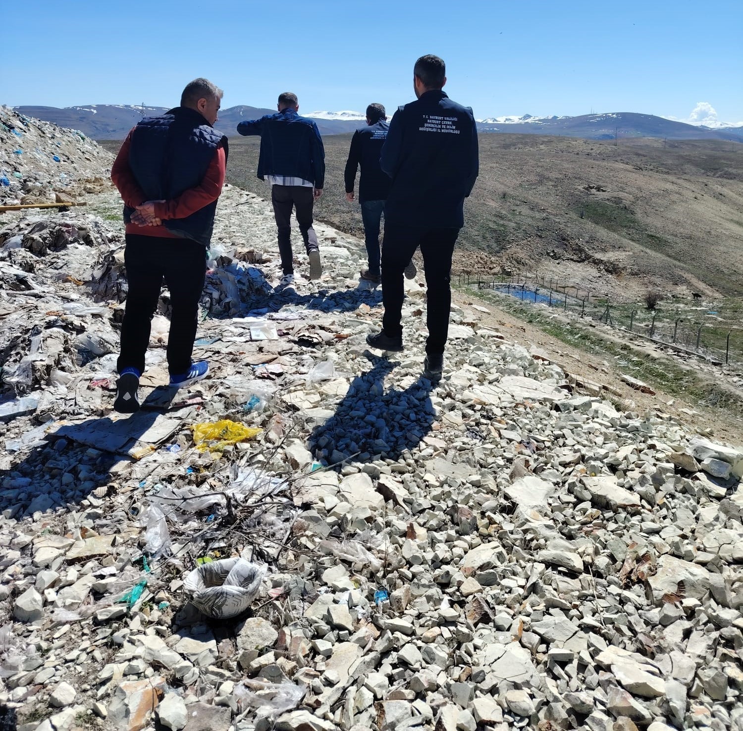 Bayburt’ta katı atık sahasında çevre denetimi yapıldı
