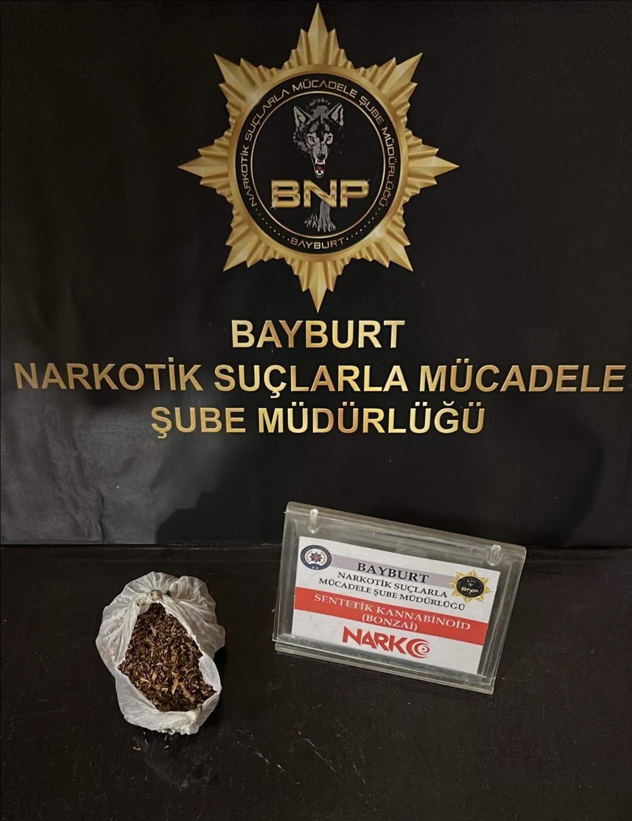 Bayburt’ta uyuşturucuyla mücadele devam ediyor
