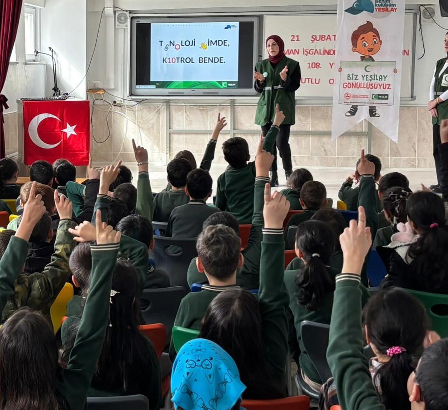 Bayburt’ta Yeşilay Haftası dolayısıyla çeşitli etkinlikler yapıldı
