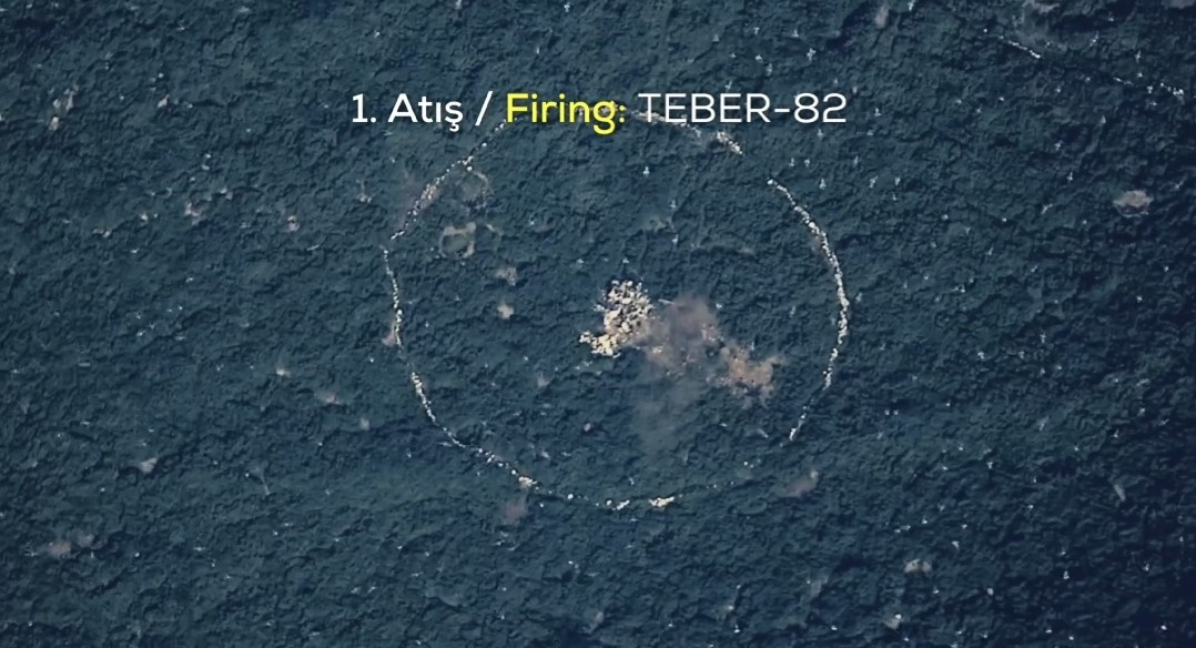 Bayraktar KIZILELMA LGK-82 ve TEBER-82 mühimmatlarıyla hedefi tam isabetle vurdu
