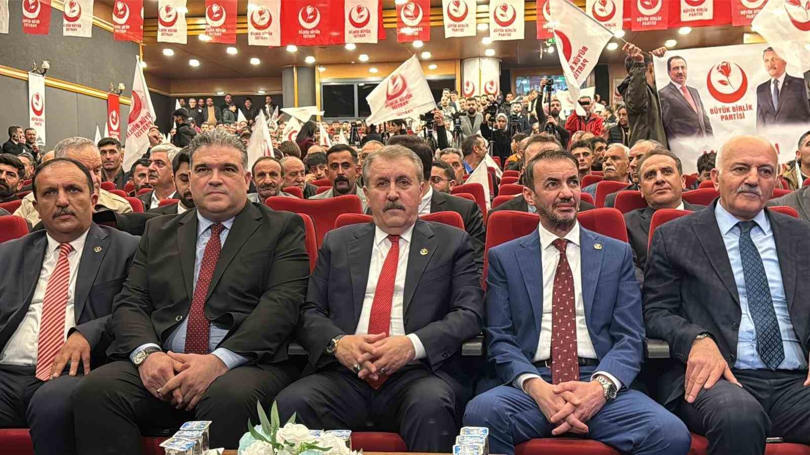 BBP Genel Başkanı Destici, Erzurum kongresinde konuştu:
