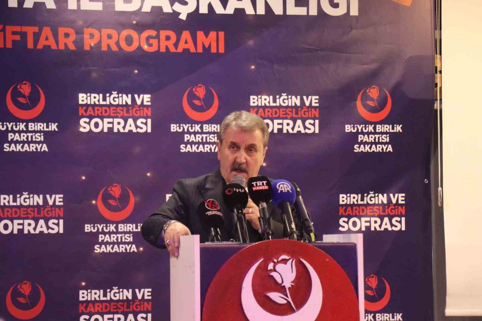 BBP Genel Başkanı Destici: "İşledikleri açık bir savaş suçudur ve mutlaka Trump da Netanyahu da yargılanmalıdır"
BBP Genel Başkanı Destici: "İşledikleri açık bir savaş suçudur ve mutlaka Trump da Netanyahu da yargılanmalıdır"