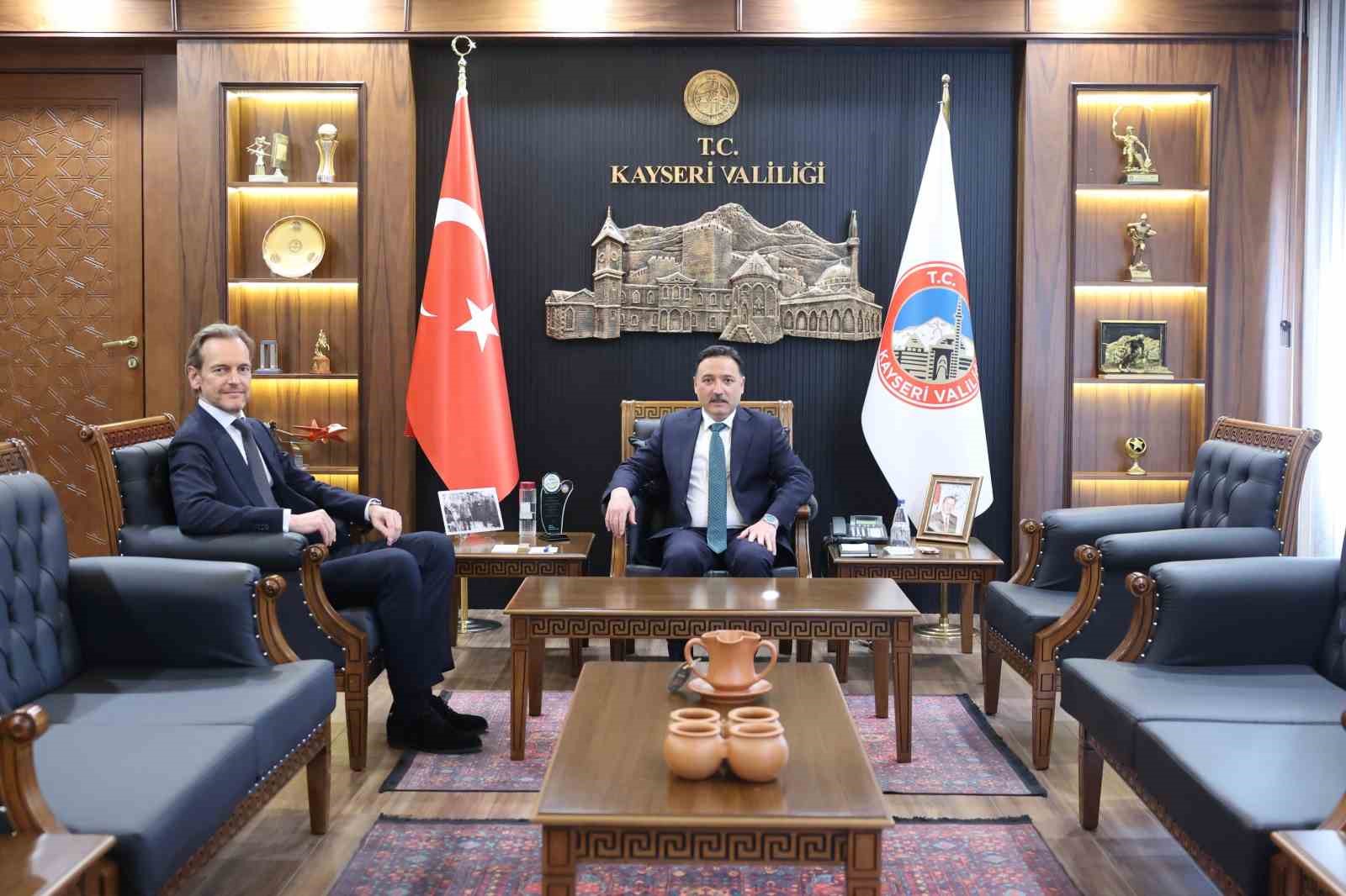 Belçika Ankara Büyükelçisi’nden Vali Çiçek’e ziyaret
