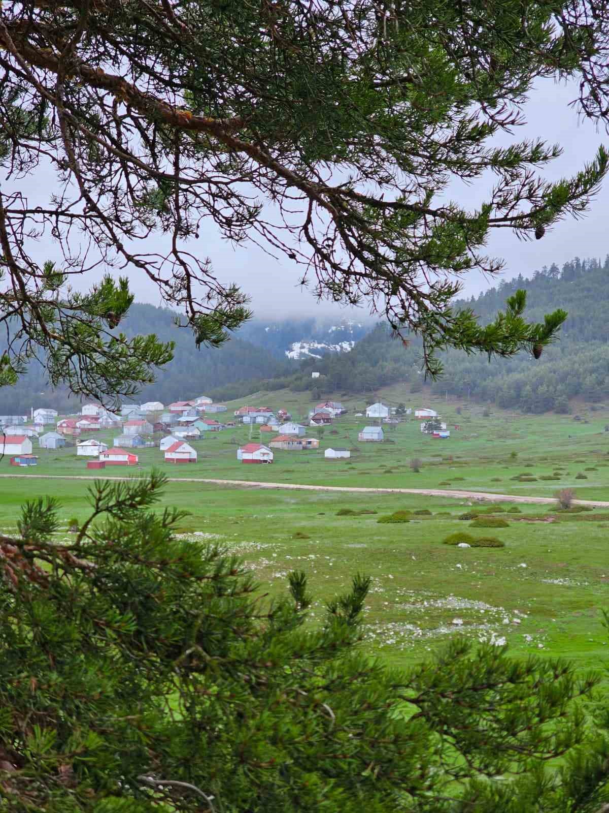 Benli yaylasındaki menderesler havadan görüntülendi
