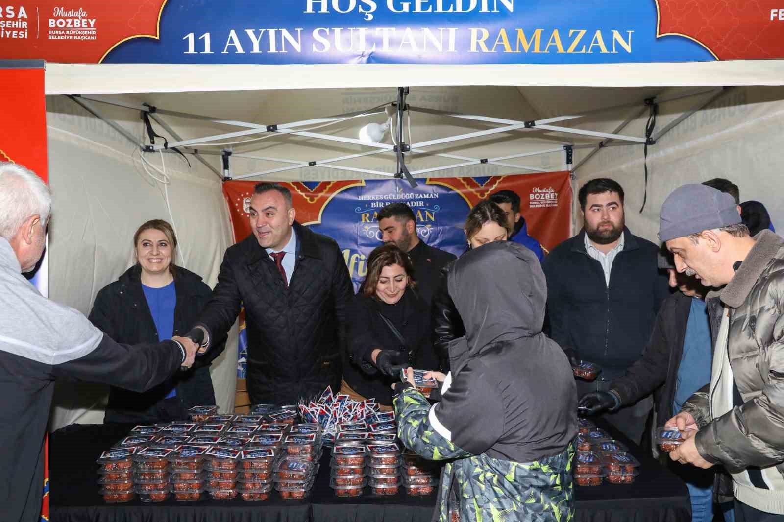 Bereket sofrası Yıldırım’da kuruldu
