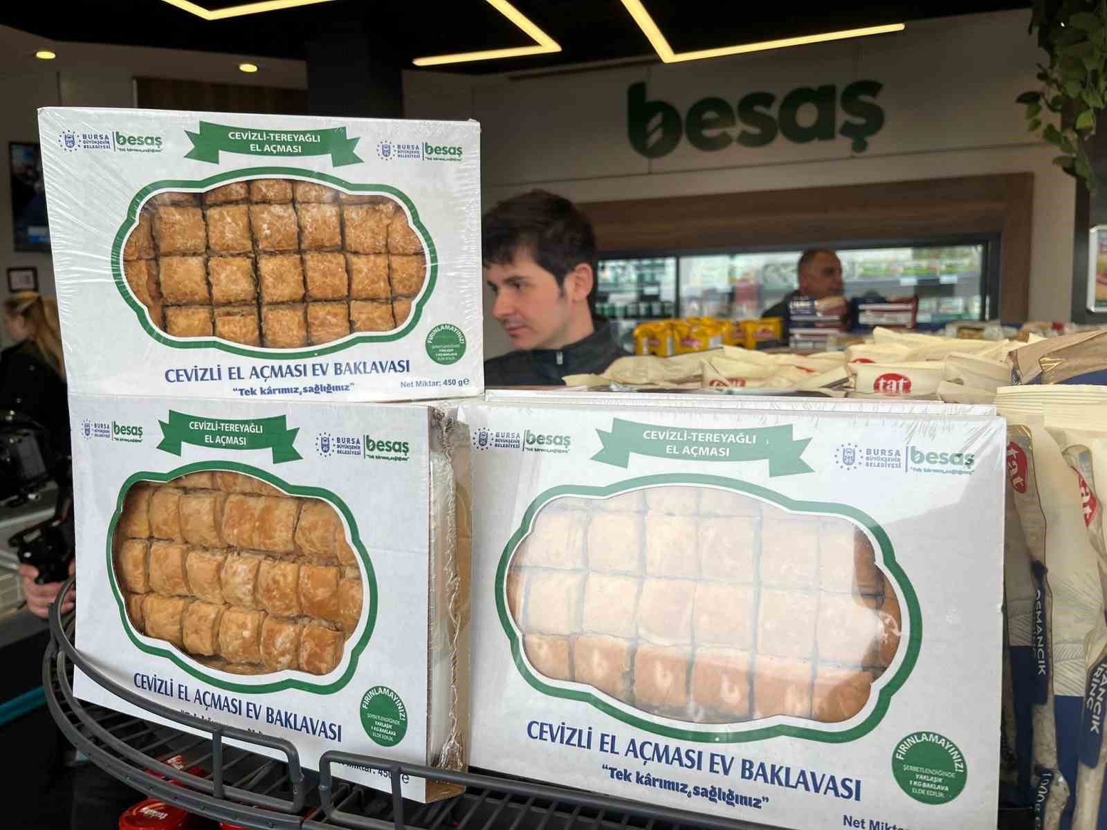 BESAŞ’tan uygun fiyata bayramlık cevizli baklava
