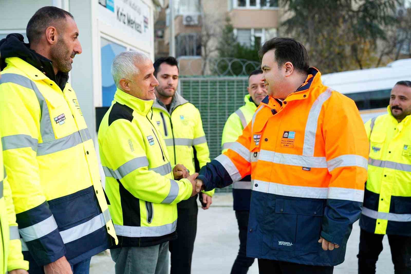 Beşiktaş Belediyesi olumsuz hava şartlarına karşı hazırlıklarını tamamladı
