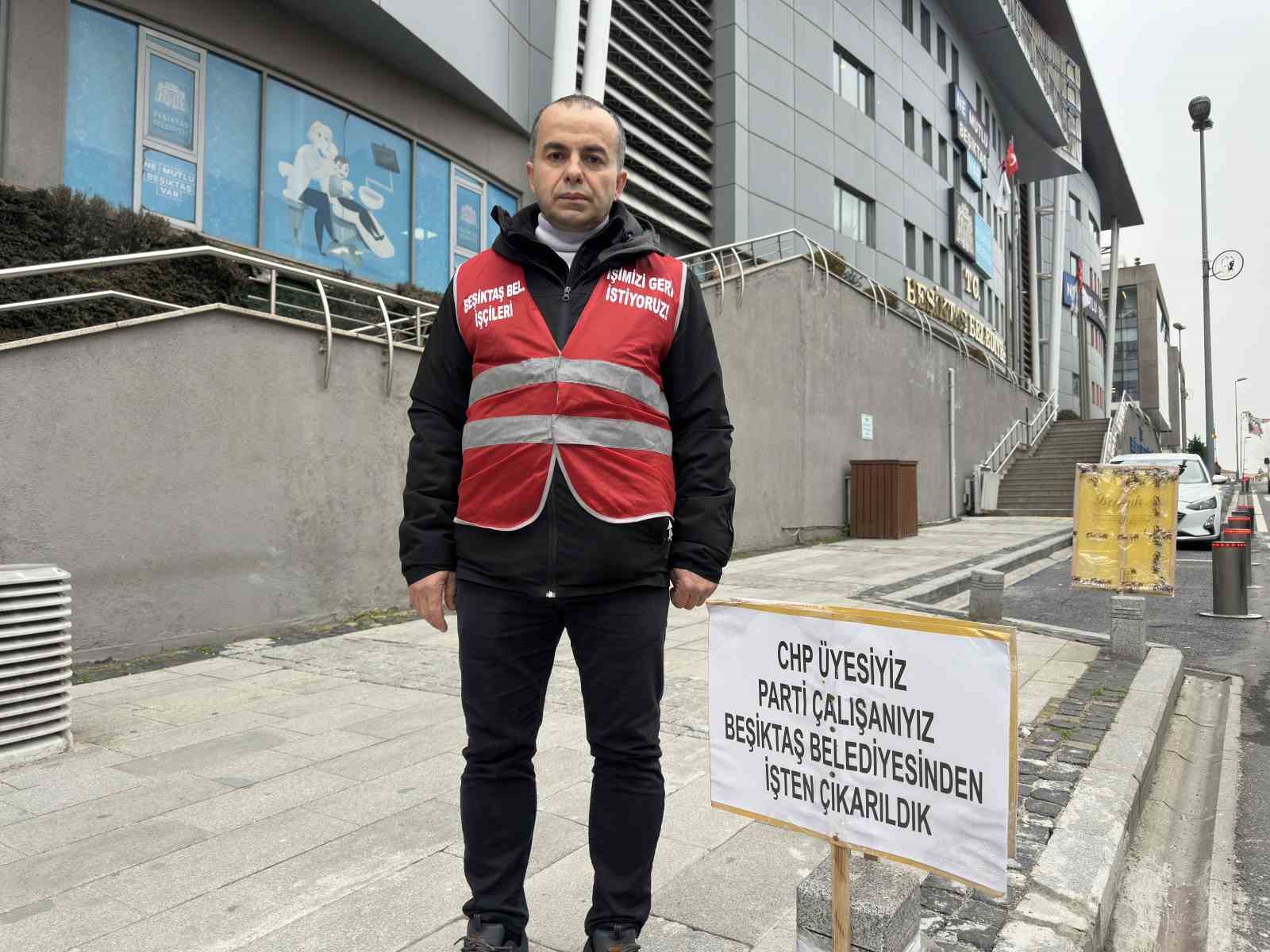 Beşiktaş Belediyesinde işten çıkarıldığını öne süren CHP’li üye 52 gündür eylemde
