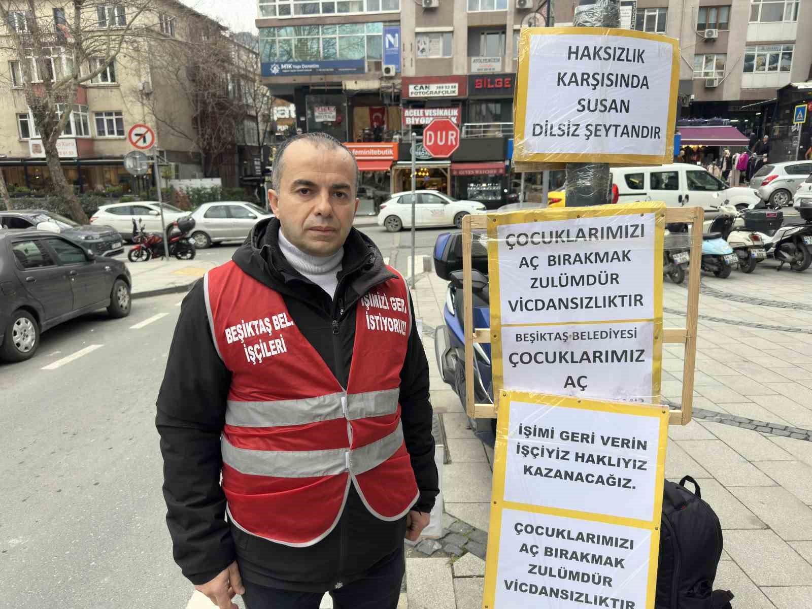Beşiktaş Belediyesinde işten çıkarıldığını öne süren CHP’li üye 52 gündür eylemde
