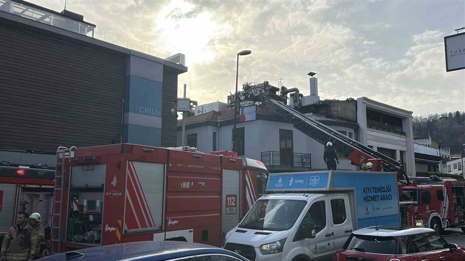 Beşiktaş’ta iş yerinde korkutan yangın: 1 itfaiyeci yaralandı
