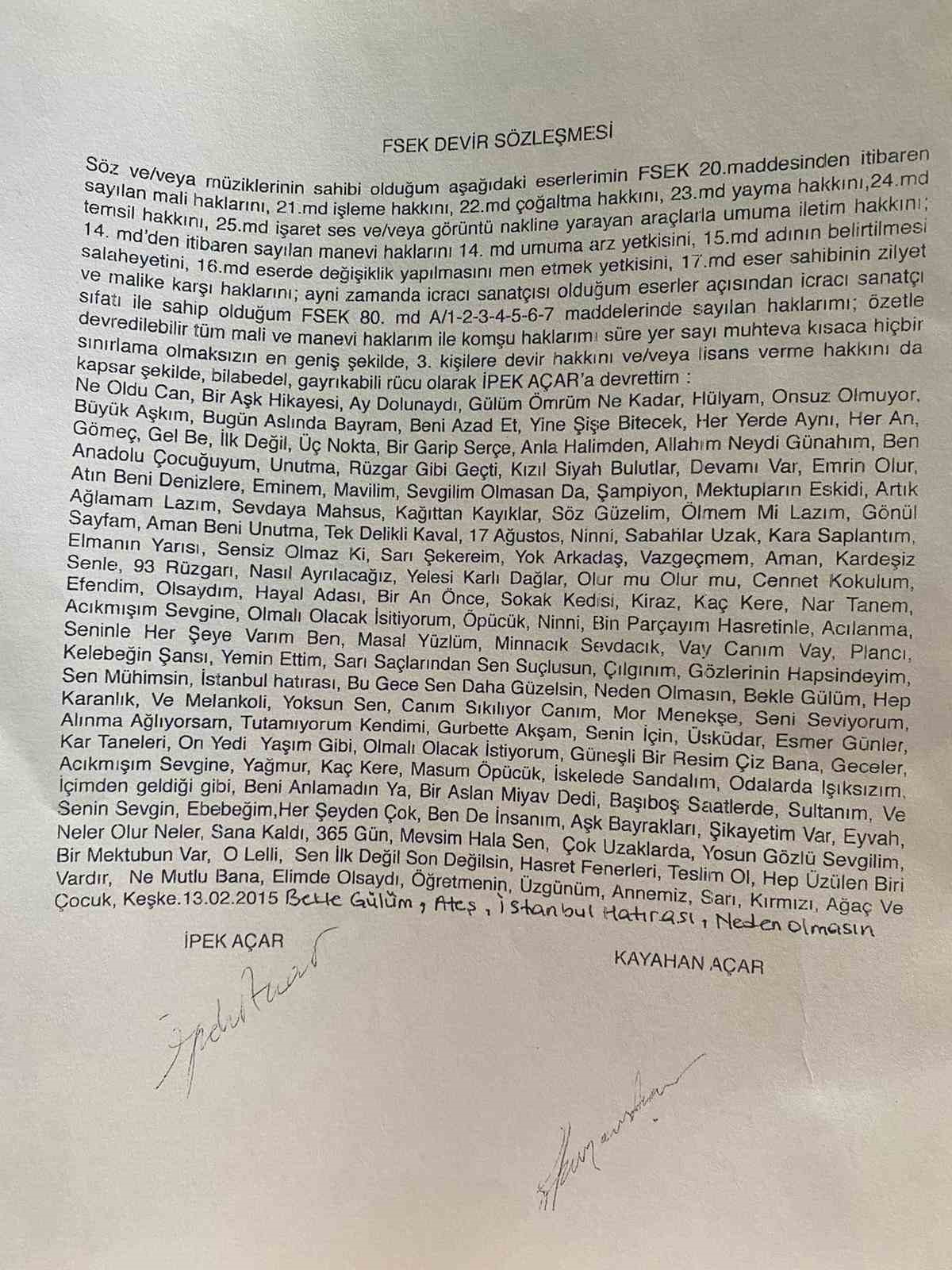 Beste Açar’dan üvey annesi İpek Açar hakkında "sahte imza" iddiasıyla suç duyurusu
