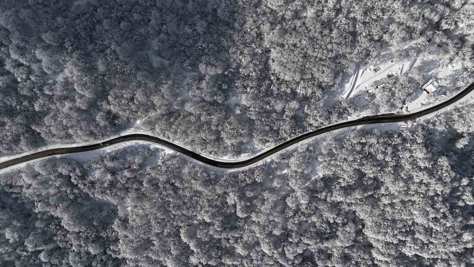 Beyaz, mavi ve yeşil birleşti: Eşsiz manzara mest etti
